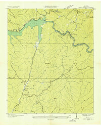 Caney Creek 1935 topographic map thumbnail