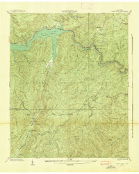 Caney Creek 1938 topographic map thumbnail