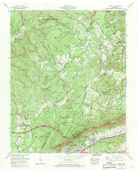 Cardiff 1968 topographic map thumbnail