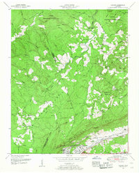 Cardiff 1952 topographic map thumbnail