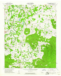 Cardwell Mountain 1957 topographic map thumbnail