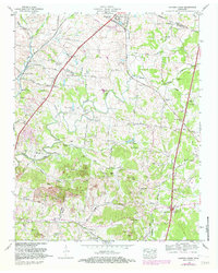 Carters Creek 1965 topographic map thumbnail