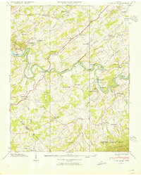 Cedar Creek 1939 topographic map thumbnail