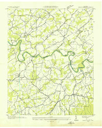 Cedar Creek 1935 topographic map thumbnail