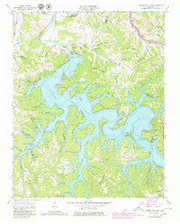 Center Hill Dam 1962 topographic map preview
