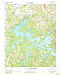 Center Hill Dam 1962 topographic map preview