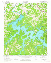 Center Hill Dam 1962 topographic map preview