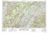 Chattanooga 1957 topographic map thumbnail