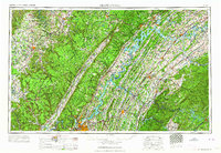 Chattanooga 1964 topographic map thumbnail