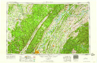 Chattanooga 1960 topographic map thumbnail