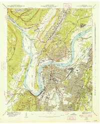 Chattanooga 1941 topographic map thumbnail