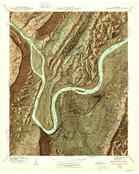 Chattanooga 1941 topographic map thumbnail