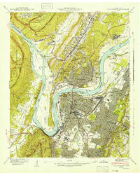 Chattanooga 1941 topographic map thumbnail