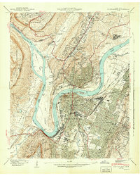 Chattanooga 1941 topographic map thumbnail