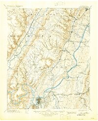 Chattanooga 1893 topographic map thumbnail