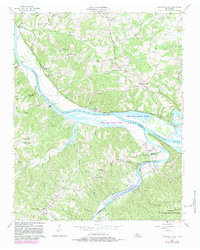 Cheatham Dam 1957 topographic map thumbnail