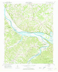 Cheatham Dam 1957 topographic map thumbnail