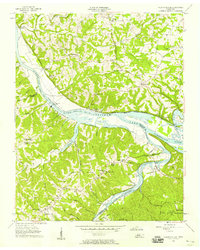 Cheatham Dam 1957 topographic map thumbnail