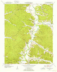 Chestnut Grove 1950 topographic map thumbnail