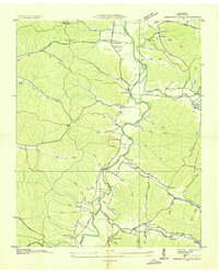 Chestnut Grove 1936 topographic map thumbnail
