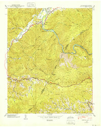 Chestoa 1939 topographic map thumbnail