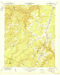 Clarkrange 1950 topographic map thumbnail