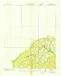 Clarkrange 1935 topographic map preview