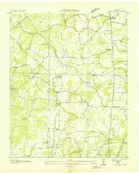 Clarksburg 1936 topographic map thumbnail