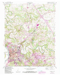 Clarksville 1957 topographic map thumbnail