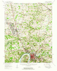Clarksville 1957 topographic map thumbnail