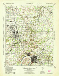 Clarksville 1944 topographic map thumbnail