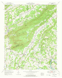 Luttrell 1952 topographic map preview