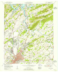 Maryville 1953 topographic map thumbnail