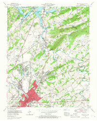 Maryville 1953 topographic map thumbnail