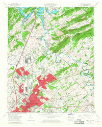 Maryville 1966 topographic map thumbnail