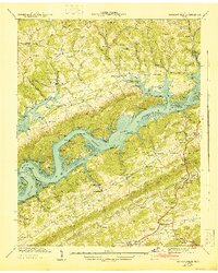 Maynardville 1941 topographic map thumbnail