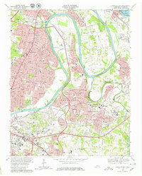 Nashville East 1968 topographic map thumbnail