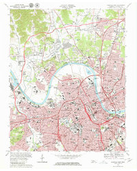 Nashville West 1968 topographic map thumbnail