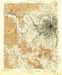 Nashville 1932 topographic map thumbnail