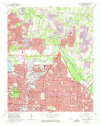 Northeast Memphis 1965 topographic map thumbnail