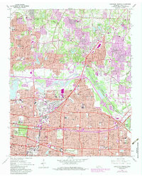 Northeast Memphis 1965 topographic map thumbnail