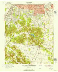 Oak Hill 1953 topographic map thumbnail