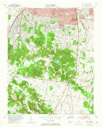 Oak Hill 1953 topographic map thumbnail