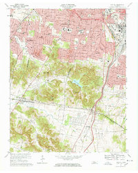 Oak Hill 1968 topographic map thumbnail