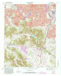 Oak Hill 1968 topographic map thumbnail
