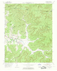 Pall Mall 1954 topographic map thumbnail
