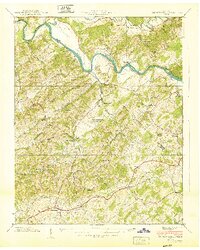 Parrottsville 1940 topographic map thumbnail