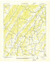 Pattie Gap 1936 topographic map thumbnail