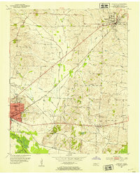Newbern 1952 topographic map preview