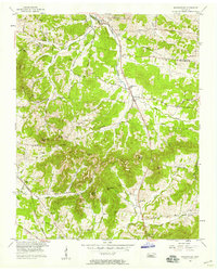 Nolensville 1957 topographic map thumbnail
